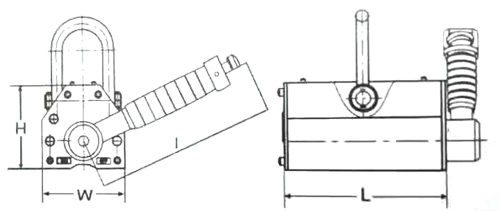 Factory Customized Red Printed Steel Scraps Manual Permanent Neodymium Magnetic Lifter