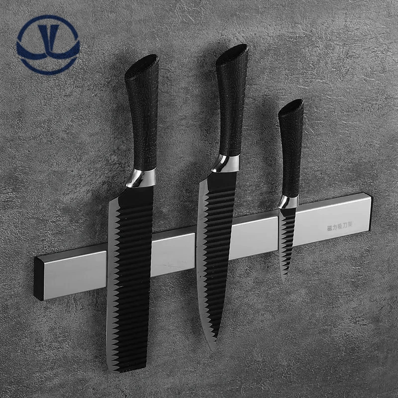 Magnet Hot Selling Kitchen Knives Accessories Stainless Steel Magnet Strip Rack Magnetic Knife Holder for Wall